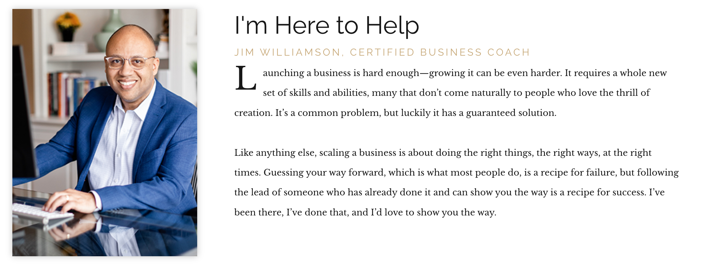 Coach Jim Williamson's website